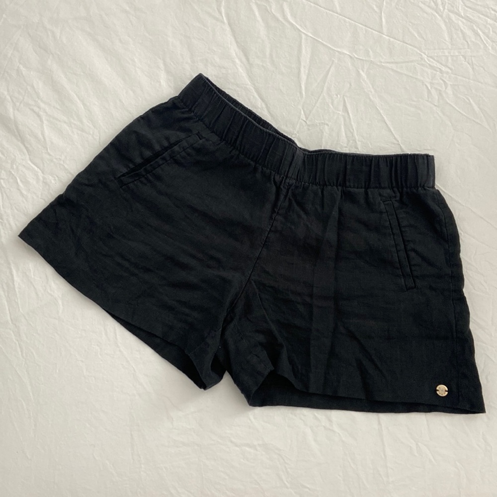 Lilly Pulitzer Onyx (black) Lilo Linen Shorts